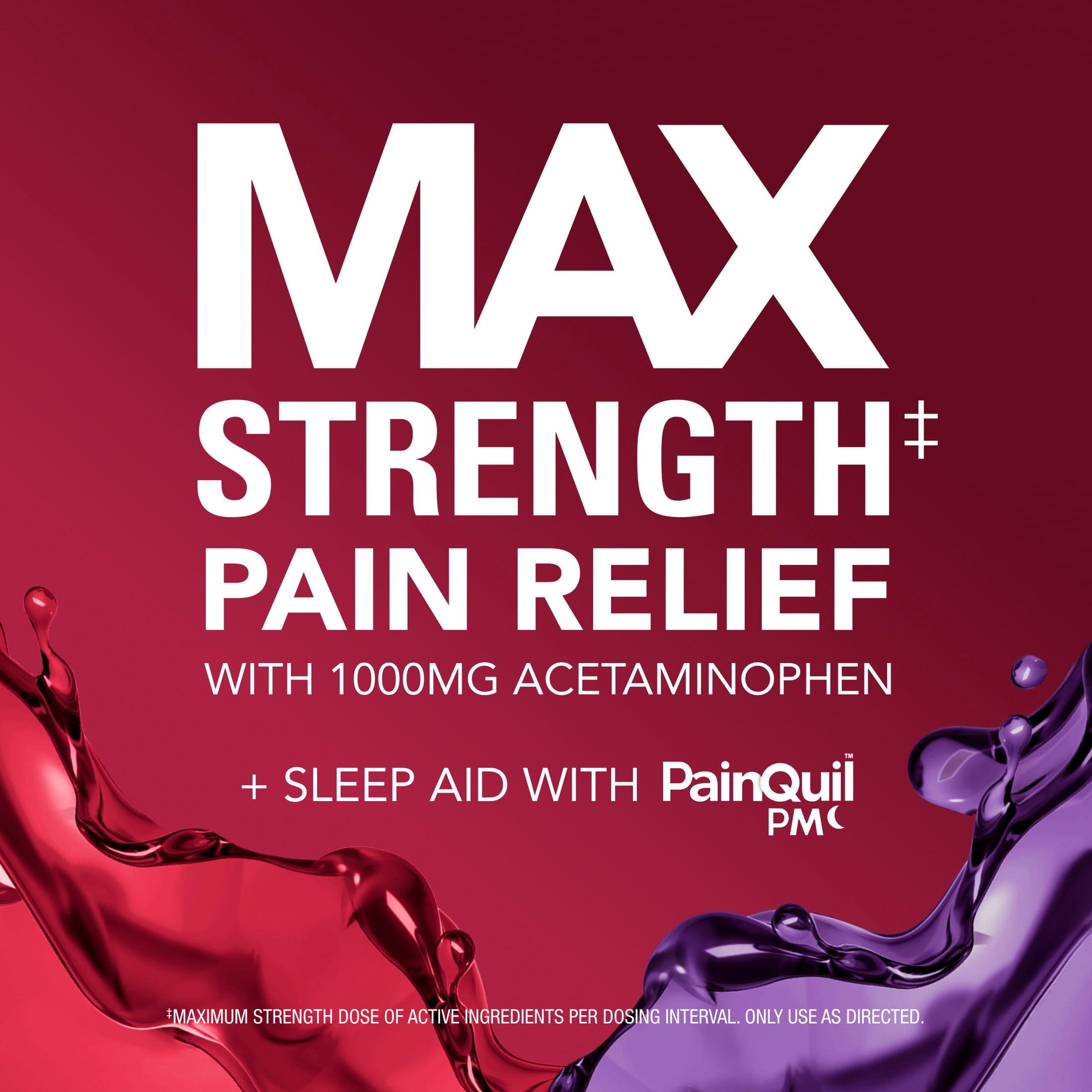 (2 pack) Vicks PainQuil Max Strength Pain Relief LiquiCaps, Day/Night Combo, 200 count