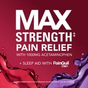 Vicks PainQuil Max Strength Pain Relief LiquiCaps, Day/Night Combo, 200 count