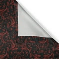 thumbnail image 5 of Ambesonne Victorian Grommet Curtain, Vintage Curlicue Forms, 50" x 72", Charcoal Grey and Ruby, 5 of 6
