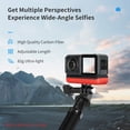 thumbnail image 2 of TELESIN Selfie Stick,Adjustable Pole With One X/one X2/ Te-mnp-117 1.16m/ 3.8ft 1/4 Inch Screw 1.16m/ 3.8ft Carbon Pole With 1/4 Carbon Fiber Stick One R With 1/4 Inch X/one X2/ One Insta One X/one, 2 of 7