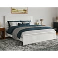thumbnail image 2 of King Size Wood Platform Bed - Low Profile Modern Design with USB PortsFootboard, 2 of 5