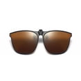 thumbnail image 5 of Polarized Clip On Flip Up Sunglasses Over Prescription and Reading Glasses Frames UV Protection Sun Glasses for Driving, 5 of 7