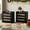 Black Oak, variant on SICOTAS 26.57"H Tall Boho Night Stands Set 2 with Charging Station, Rattan Farmhouse Nightstands with 3 Drawers and Type-c Ports End Table Bed Side Table for Bedroom Enrtyway Livingroom,Light Oak