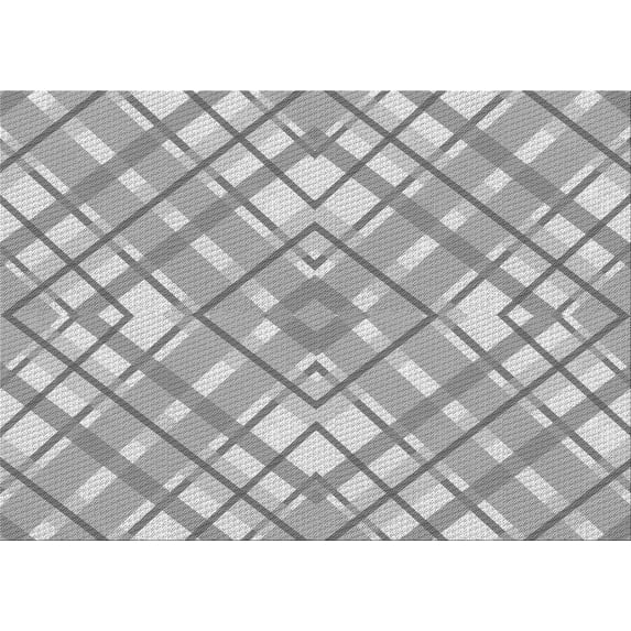Ahgly Company Machine Washable Indoor Rectangle Transitional Platinum Silver Gray Area Rugs, 8' x 10'