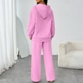 thumbnail image 6 of Wutalume Women's Casual Hooded Sweatshirt and Oversized Wide Leg Joggers Set, Relaxed Fit Sportswear and Lounge Outfit,Pink M, 6 of 6
