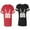 Men Red / Women Black, variant on Papa Mama Buck Matching Couple Cotton Jerseys (Men Red / Women Black) (Men S / Women S)