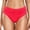 Watermelon Red, variant on Women's High Waisted Bikini Bottom Tummy Control Ruched Bathing Suit Swim Bottom