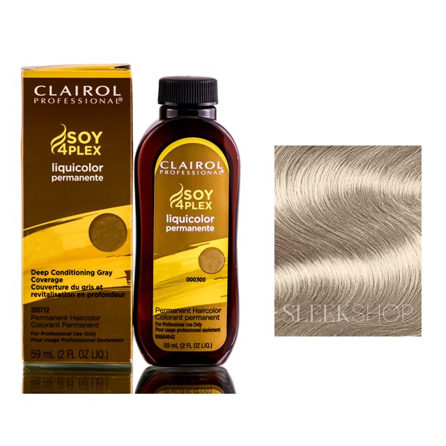 4NN - Light Rich Neutral Brown , Clairol Professional Liquicolor Permanente Liquid Permanent Hair Color Dye Hair - Pack of 1 w/ Sleek Teasing Comb Tinte Cabello Clairol by Sleekshop belleza