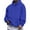 Blue #50, variant on Long Hoodies Mens Kangaroo Pockets Fleece Hoodie Fall Winter Solid Loose Outdoor Sweatshirts Cotton Big and Tall Hooded Pullover Dark Gray L