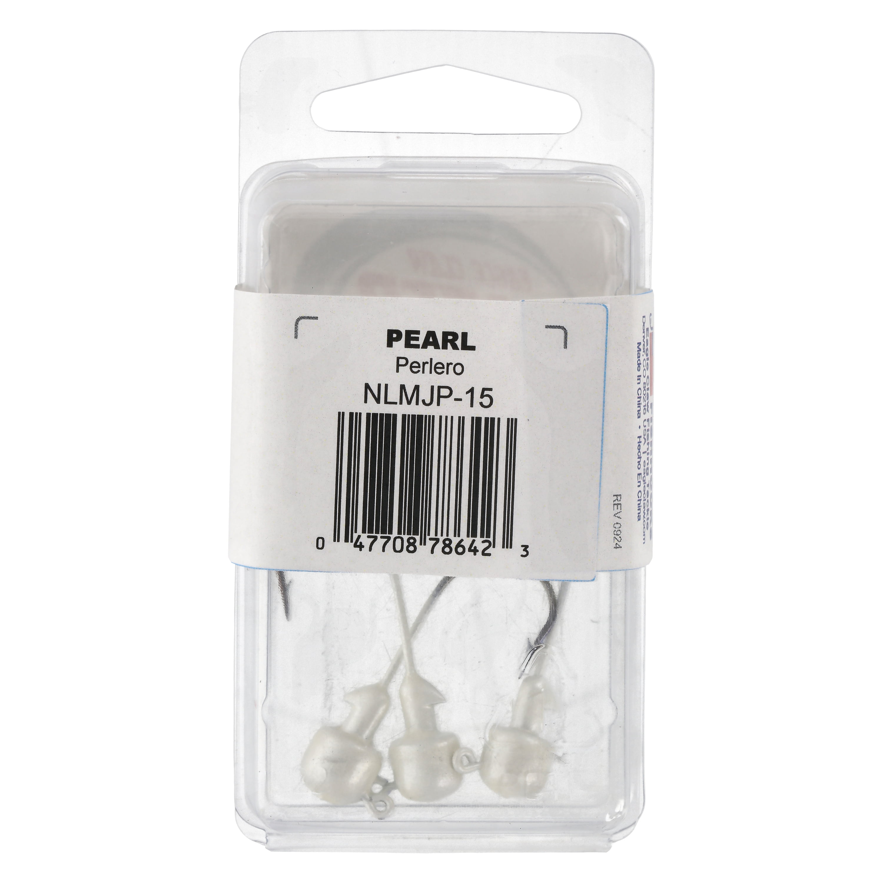 Lazer Sharp Tin Ned Jig Head - 3 pack - Hook size 2/0 - 1/5 oz - Pearl