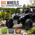 thumbnail image 6 of 24V 2 Seater Powered Ride on UTV with Remote Control, 160W Motors, 4 Wheel Suspension Ride on Cars, Large Wheels, Anti Collision Bar, Storage, Bluetooth, USB, LED, Kids Electric Car for Kids 3+, 6 of 8