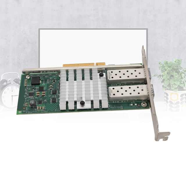 Carte PCIE SFP+ 10Gb, PCIE Convergé X 8 PCI Express Ethernet LAN Haute Vitesse Basse Consommation pour Serveur
