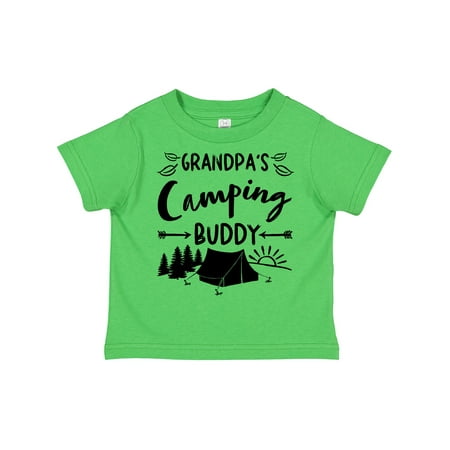 

Inktastic Grandpas Camping Buddy Boys or Girls Toddler T-Shirt