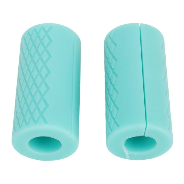 Agarres para barra, 1 par de agarraderas para mancuernas, agarraderas para barra para el crecimiento muscular, agarraderas para mancuernas de silicona, funcionalidad de alta precisión