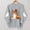 Gray, variant on BRGZLK Womens Halloween Sweatshirts Cute Ghost Pumpkin Print Crewneck Long Sleeve Pullover Tops Oversized Fleece Lined Sweaters Top Funny Y2k Fall Clothes Gray XL