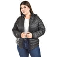 thumbnail image 1 of Chamarra acolchada con capucha Roman Fashion /Tallas Extras, 005 (Negro) negro 36, 1 of 8