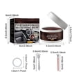 thumbnail image 2 of Kieccall 1.76 Ounce Leather Color Repair Cream Kit, Leather Recoloring Balm Restorer for Furniture Car, Leather Scratch Repair Paste Set Gift, 2 of 8