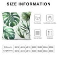 thumbnail image 5 of QZHH Green Tropical Leaf Pillow Covers Monstera Palm Leaves Couch Pillow Cases Botanical Plant Summer Throw Pillows Home Decor for Living Room Bedroom Bed Cushion Outdoor, 5 of 5