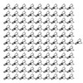thumbnail image 3 of Cat Binder Clamps,100Pcs Cat Binder Clamps Hollow Binder Clips Metal Binder Clips Enhanced Durability, 3 of 5