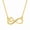 Yellow Gold, variant on Infinity Heart Moissanite Necklace for Women, 14K Rose Gold Plated 925 Sterling Silver Infinity Love Pendant, Anniversary Birthday Valentine's Day Jewelry Gift for Wife Girlfriend Mom