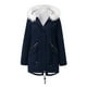 thumbnail image 1 of Chaquetas para mujer Abrigo largo cálido Sudadera con capucha Chaqueta de cuello Parkas de invierno delgadas Abrigos Odeerbi ODB-3, 1 of 4