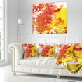 thumbnail image 3 of Designart Textured Red and Yellow Art - Abstract Throw Pillow - 18x18, 3 of 5