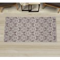 thumbnail image 1 of Victorian Decorative Rug, Vintage Floral Forms Ivy Swirls Flowers Design Image Print Art, Quality Carpet for Bedroom Dorm and Living Room, 6 Sizes, Dark Warm, by Ambesonne, 1 of 1