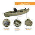 thumbnail image 6 of (3 pack) Lifetime Tamarack Angler 10 ft Sit-on-Top Fishing Kayak, Olive Green (90539), 6 of 20