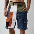 thumbnail image 4 of Purcolt Men's Hiking Cargo Shorts Color Block Quick Dry Lightweight Waterproof Work Shorts for Golf Travel Fishing Casual with 6 Pockets, 4 of 4