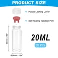 thumbnail image 2 of Uxcell Clear Glass Sample Vials, Liquid Bottles 20pack Red 20ml, 2 of 7