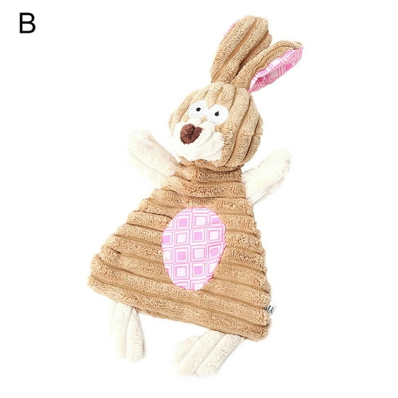 Dog Plush Toys Interactive Dogs Squeaky Toys, Cute Plush Stuffed Rabbit,Cow,Mouse Pet Toys, Chewing and Durable Toys for Puppy Dogs and Medium Dogs