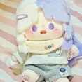 thumbnail image 2 of 20cm Anime Cute Bungo Stray Dogs Sigma Cosplay Plush Doll Body Dress Up Stuffed Toys Cute Dolls Figures Xmas Gift, 2 of 5