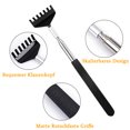 thumbnail image 3 of 4 delar Back Scratcher, Teleskopisk Rostfritt stål Back Scratch, 3 of 5