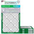 thumbnail image 1 of Filtro de aire Filterbuy 12x24x1 MERV 8 Dust Defense (paquete de 4), 1 of 9
