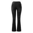 thumbnail image 5 of Boot Cut Jeans for Women Mid Waist Tummy Control Trendy Flare Jeans Straight Denim Pants Black 4XL, 5 of 6