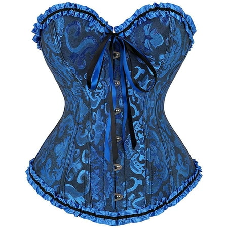UPPADA Plus Size Corset Belt Clearance Womens Corset Tops Steampunk Corset Lace Up Top Overbust Corset Floral Corset Top Corset Bustier Top Cute Underbust Corset Top