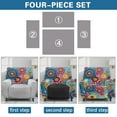 thumbnail image 6 of Kuiaobaty Mandala Flower Print Reclining Sofa Slipcover Breathable Recliner Chair Cover Large Durable Recliner Couch Cover Washable Reclining Slipcover with Side Pocket for Pets Kids, 6 of 8