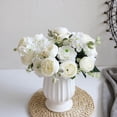 thumbnail image 2 of Staron 5-Head Artificial Flower Bouquet, Hydrangea Peony Berry Combination for Wedding Home Decor, Realistic Faux Floral Arrangement Centerpiece Gift, 2 of 6