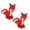 2PK Red Dragon, variant on Mighty Dragon Red Durable Plush Squeaky Dog Toy