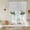 Green, variant on Dark Green Striped Balloon Curtains for Living Room/French Door, Abstract Modern Geometric Stripes Tie Up Curtains 63 Inch Length Energy Saving Kitchen Curtains Shades for Windows 42"x63"
