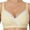 Yellow, variant on Delliss Women's Dot Print Front Cross Criss Maternity Bras Lace Trim Support Up Wireless Comfy Bras