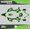 Green, variant on Kalair GFX Graphics Kit for Kawasaki KX100 (2014-2021) Warrior Series