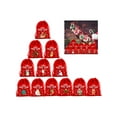 thumbnail image 4 of Pack Of 12 Soft Velvet Christmas Gift Bags For Holiday Celebrations And Party Favors, Drawstring Pouches In Festive Red, 4 of 11