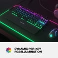 thumbnail image 2 of SteelSeries Apex 7 TKL Compact Mechanical Gaming Keyboard - OLED Smart Display - USB Passthrough and Media Controls - Tactile and Quiet - RGB Backlit (Brown Switch) SteelSeries 64747, 2 of 5