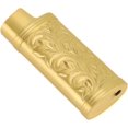 thumbnail image 4 of Étui de Briquet en Métal Vintage Floral Estampé, 2 Pcs Étui de Briquet Rétro Compact Gravure 3D Floral Estampé Alliage de Zinc Étui de Protection (Or), 4 of 8