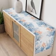 thumbnail image 4 of Coastal Coral Table Runner - 70 Inch Long, Kitchen Dining Table Runner Dresser Scarves, Blue Ocean Starfish Seagrass Watercolor Farmhouse Decor for Coffee Tables Wedding Party Banquet, 4 of 8