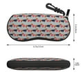 thumbnail image 3 of Picia Dachshund Dog Heart Print Sunglasses Case, Eyeglasses Case Protector Large Glasses Case, Key Lock Case Protective Glasses Holder Eyeglasses Cases, 3 of 8