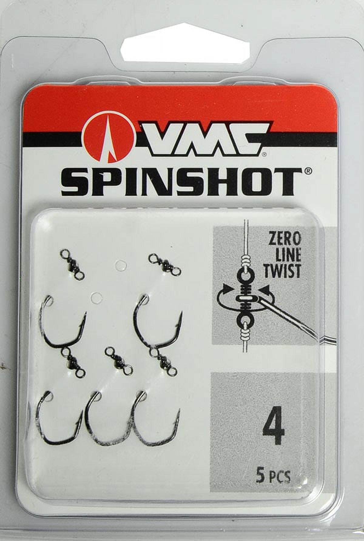 VMC 7119SS#8PP Spinshot Drop Shot Fishing Hook Size 8 Spark Point