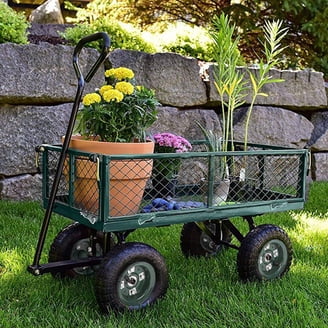 Garden Star 700lb Capacity, 38” x 20” Towable Mesh Garden Utility