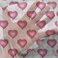 thumbnail image 3 of Pale Pink Tulle Curtains with Rod Pocket, Heart with Ombre Inspired Effect Cartoon Style Romance Love, Sheer Drape for Wedding Party 2 Panels, 7 Sizes, Magenta Pale Pink, by Ambesonne, 3 of 3